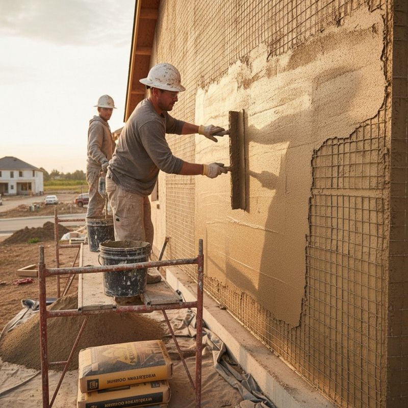 Local Stucco Exterior Installation pros at work